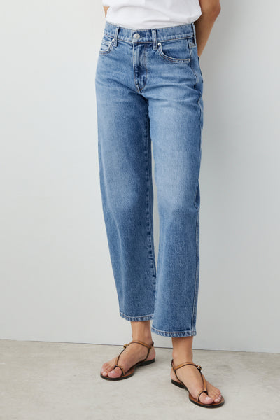 Organic Cotton and Viscose Barrel Leg Denim