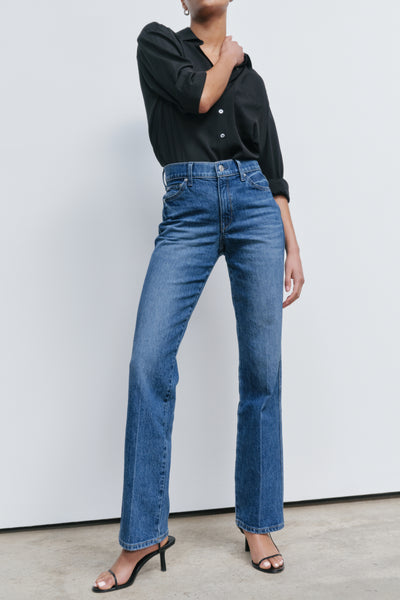 Premium Women's Straight Leg Comfort Stretch Denim