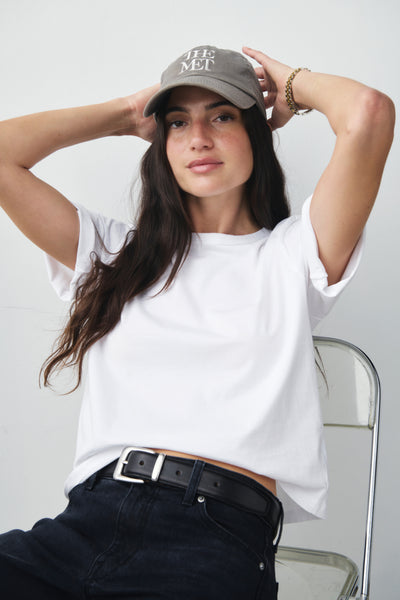 Heavyweight Jersey Knit Boxy Tee