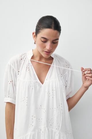 The Rising Sign – Embroidered white