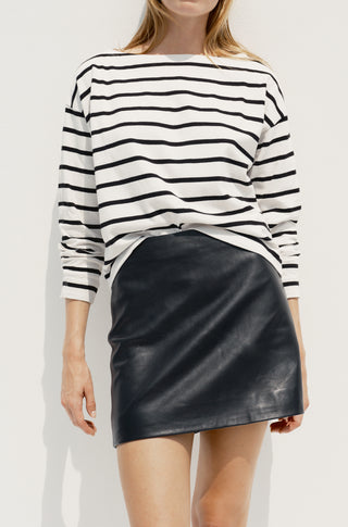 The Snap – Black leather