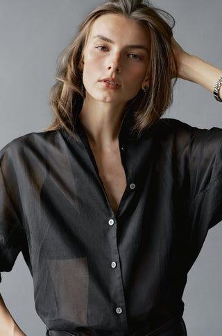 The Tate – Black organdy