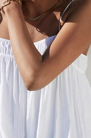 The Easy Breezy (Final Sale) – White shadow stripe